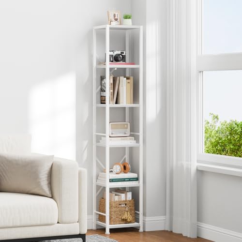 6 Tier Metal and Wood Bookshelf O39657