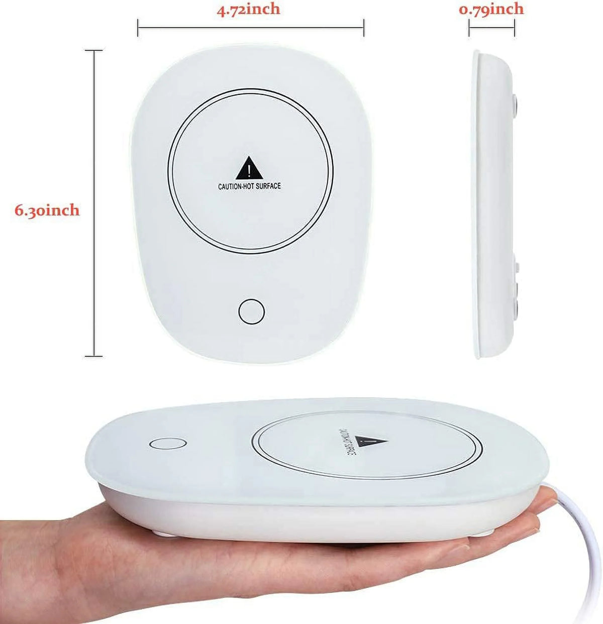 White Touch Screen Coffee Cup Warmer N8180