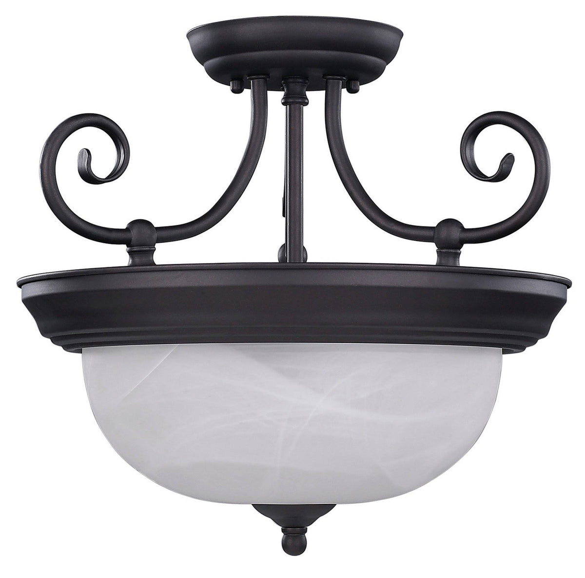 Oil Rubbed Bronze Semi-Flush Light Z4275