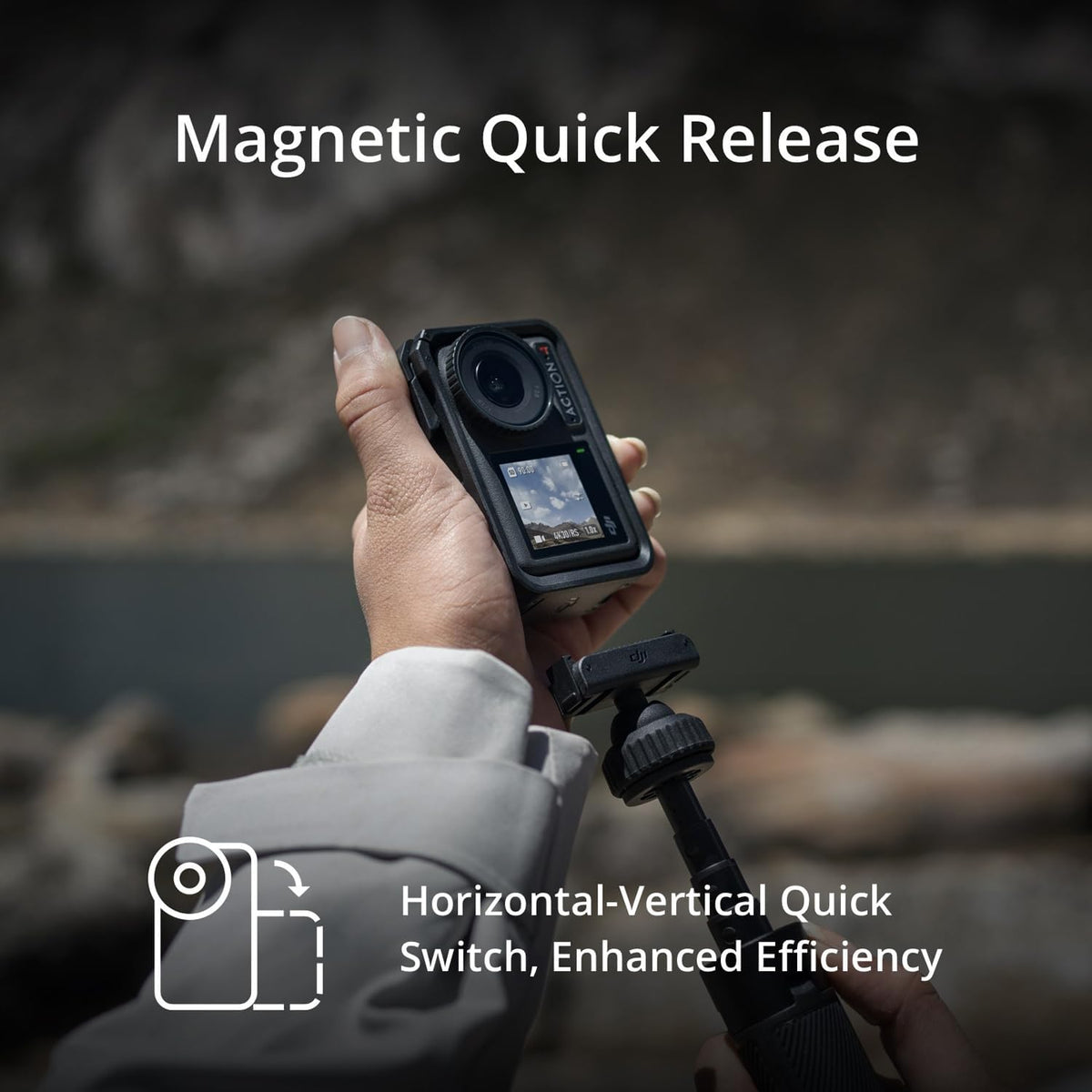 4K Waterproof Action Camera with Battery Case and 64GB Memory Card N4022