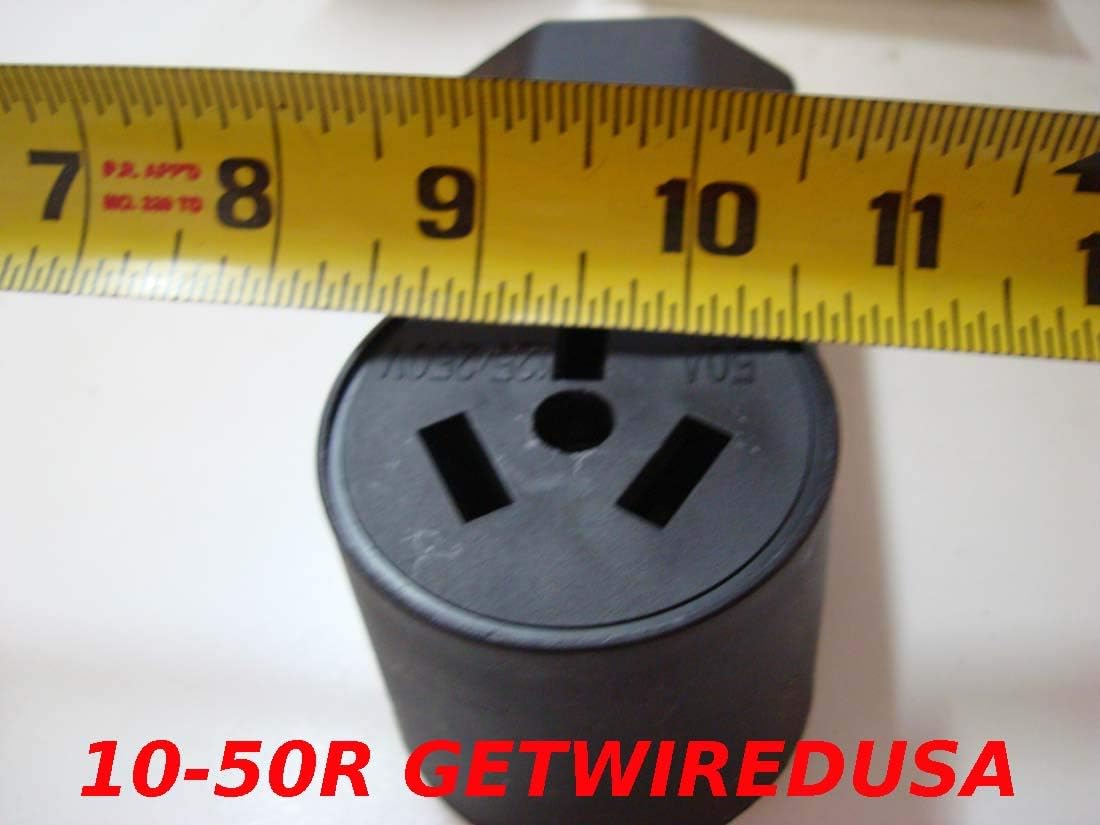 10-30P Male 3-Pin Plug To 10-50R Female 3-Prong Receptacle Adapter S615674