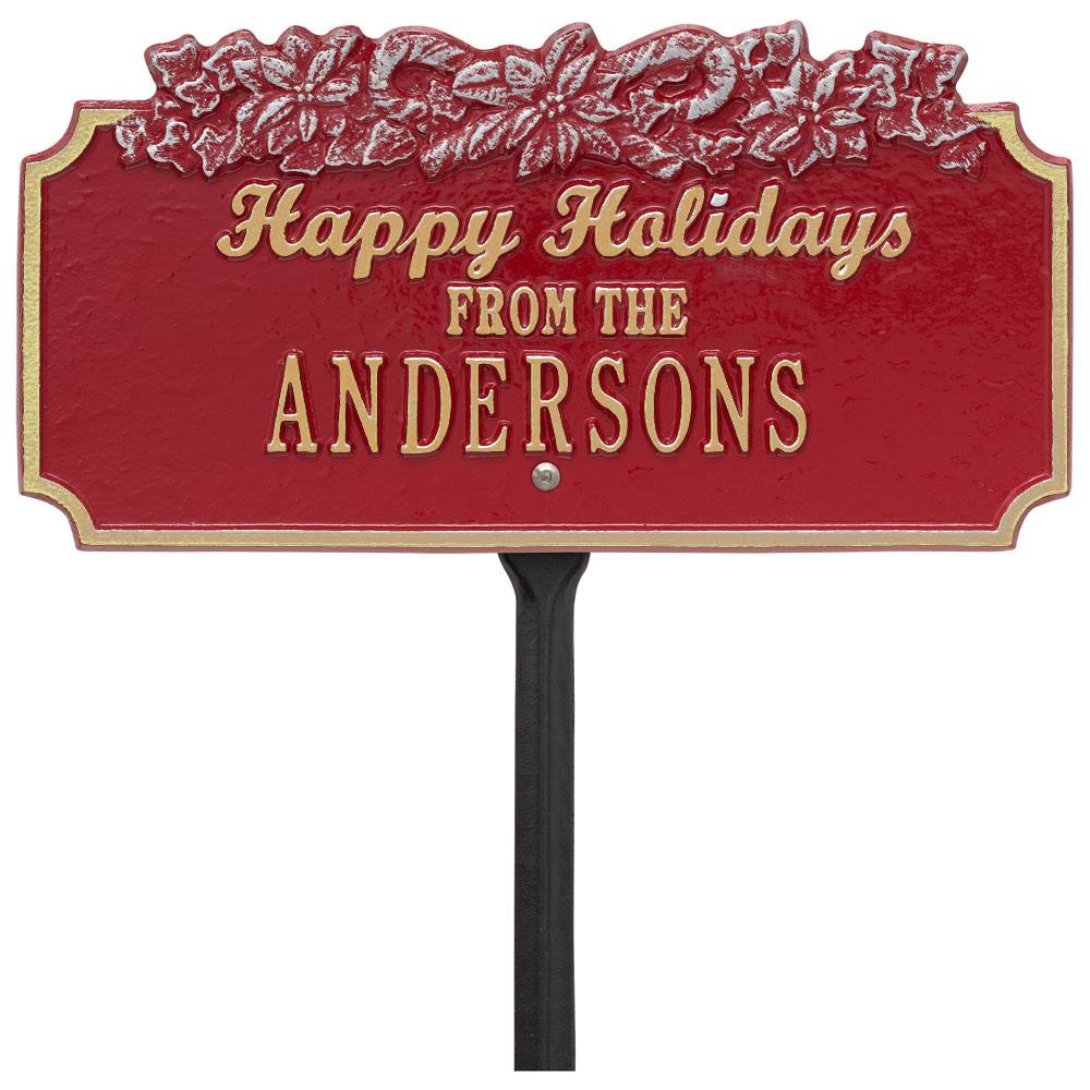 Red/Gold Lawn Sign F303