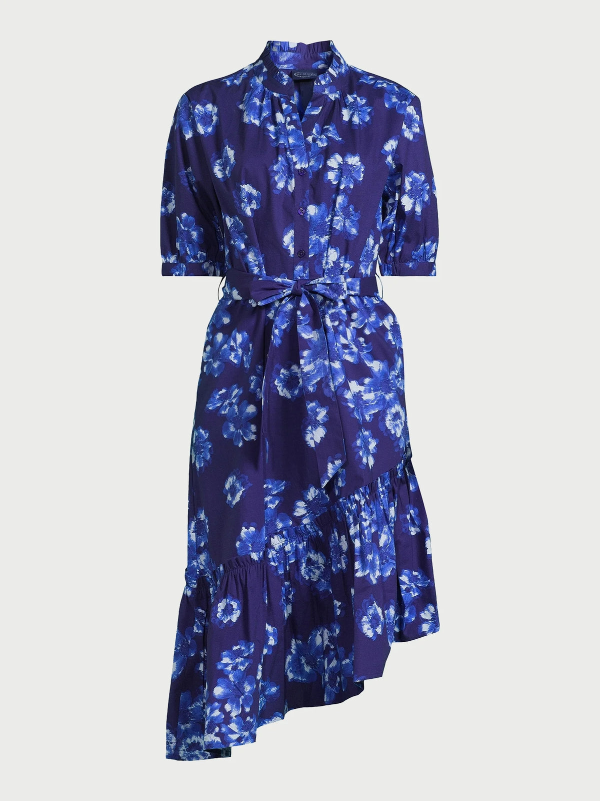 Asymmetrical Ruffle Midi Dress O946028
