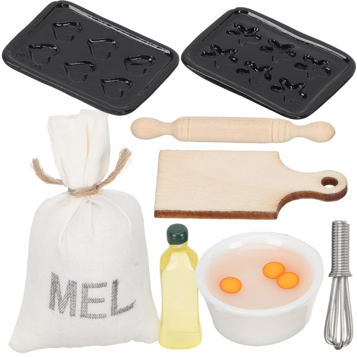 Miniature Dollhouse Kitchenware Baking Accessories O165