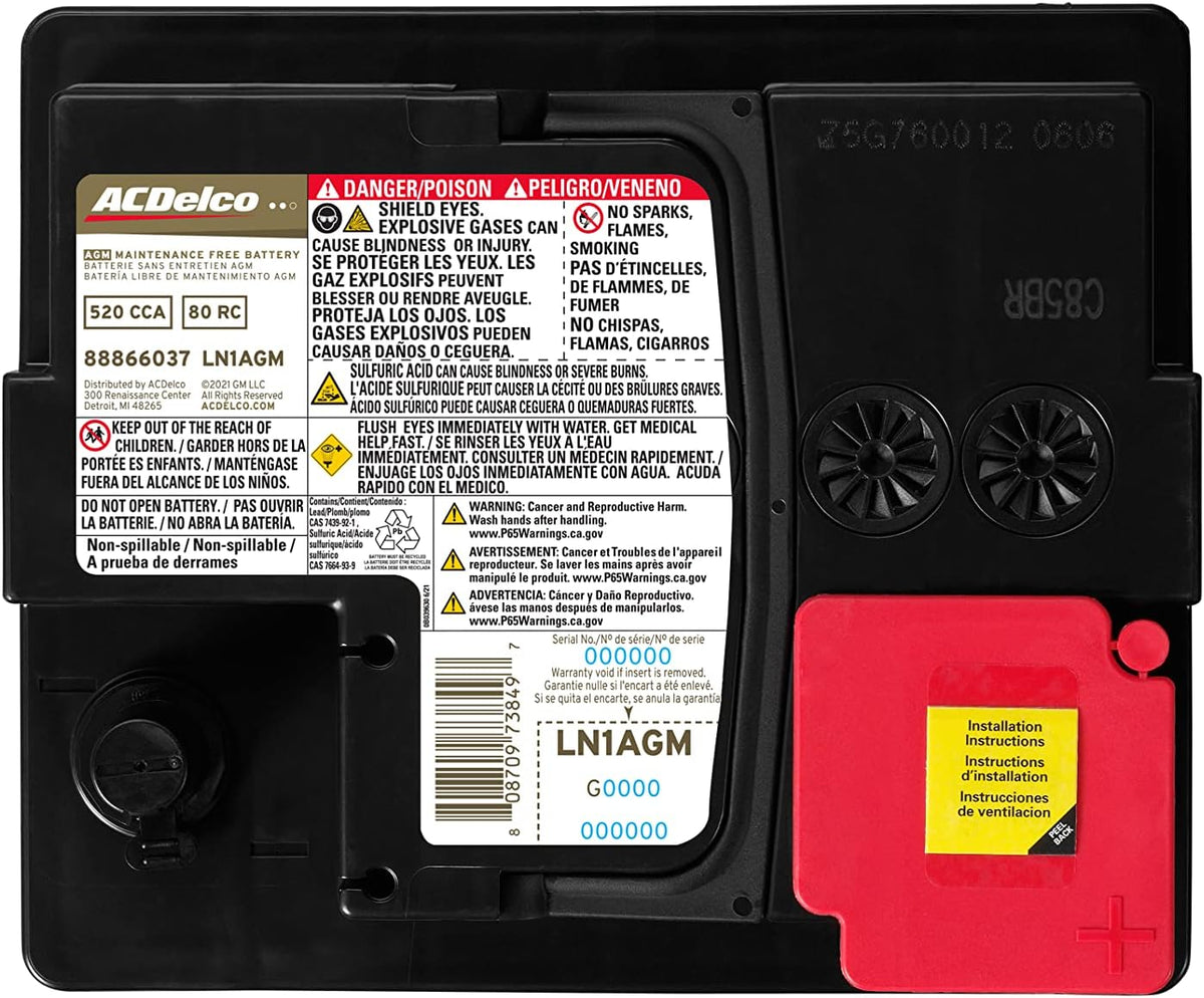 AGM BCI Group LN1 Battery B545370