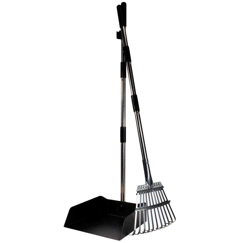 Metal Long Handle Tray and Rake Pooper Scooper X225