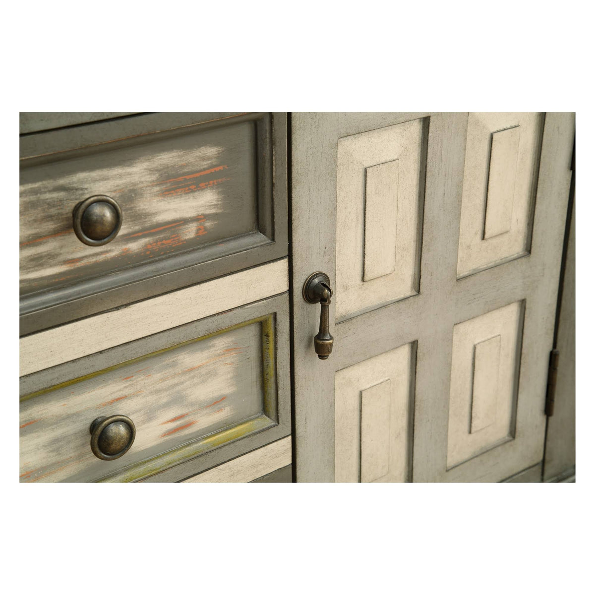 Grey Two Drawer Two Door Cabinet M62838