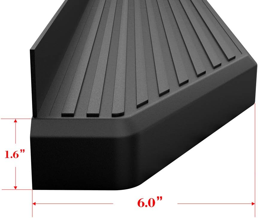 Black Powder Coated Aluminum Running Boards Y57730