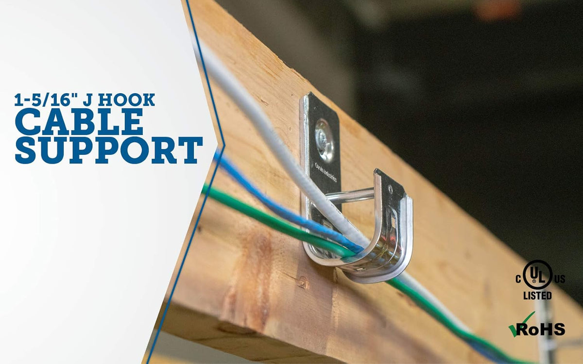 6 Cable Support J-Hook L497