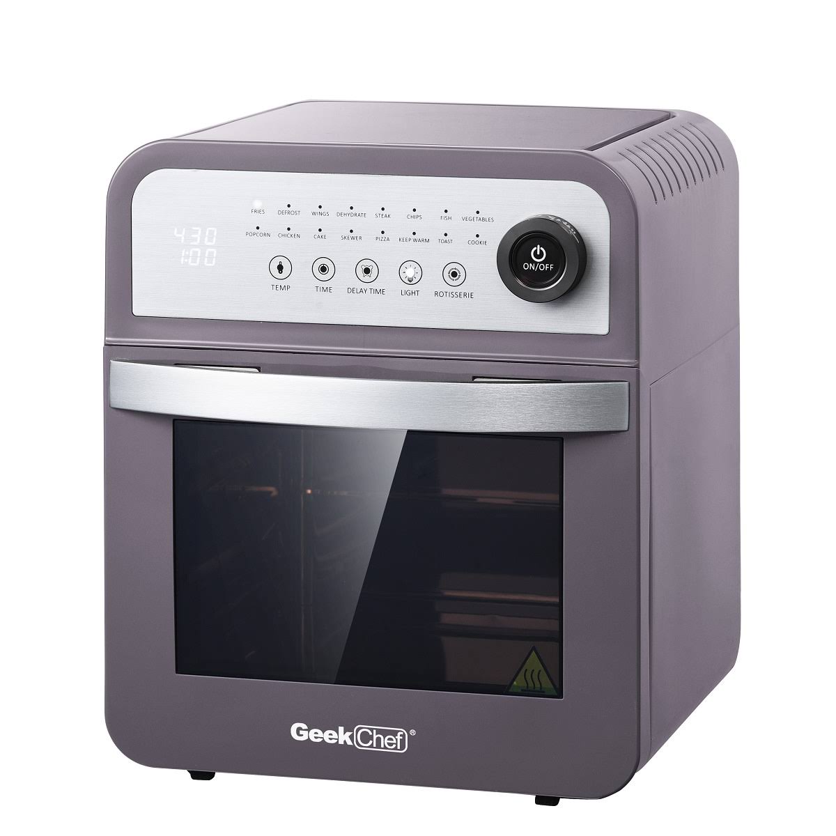 Air Fry Oven Countertop Toaster Oven with Rotisserie and Dehydrator, 3-Rack Levels, BPA Free, 16 Preset Modes 12Qt 1600W R61509