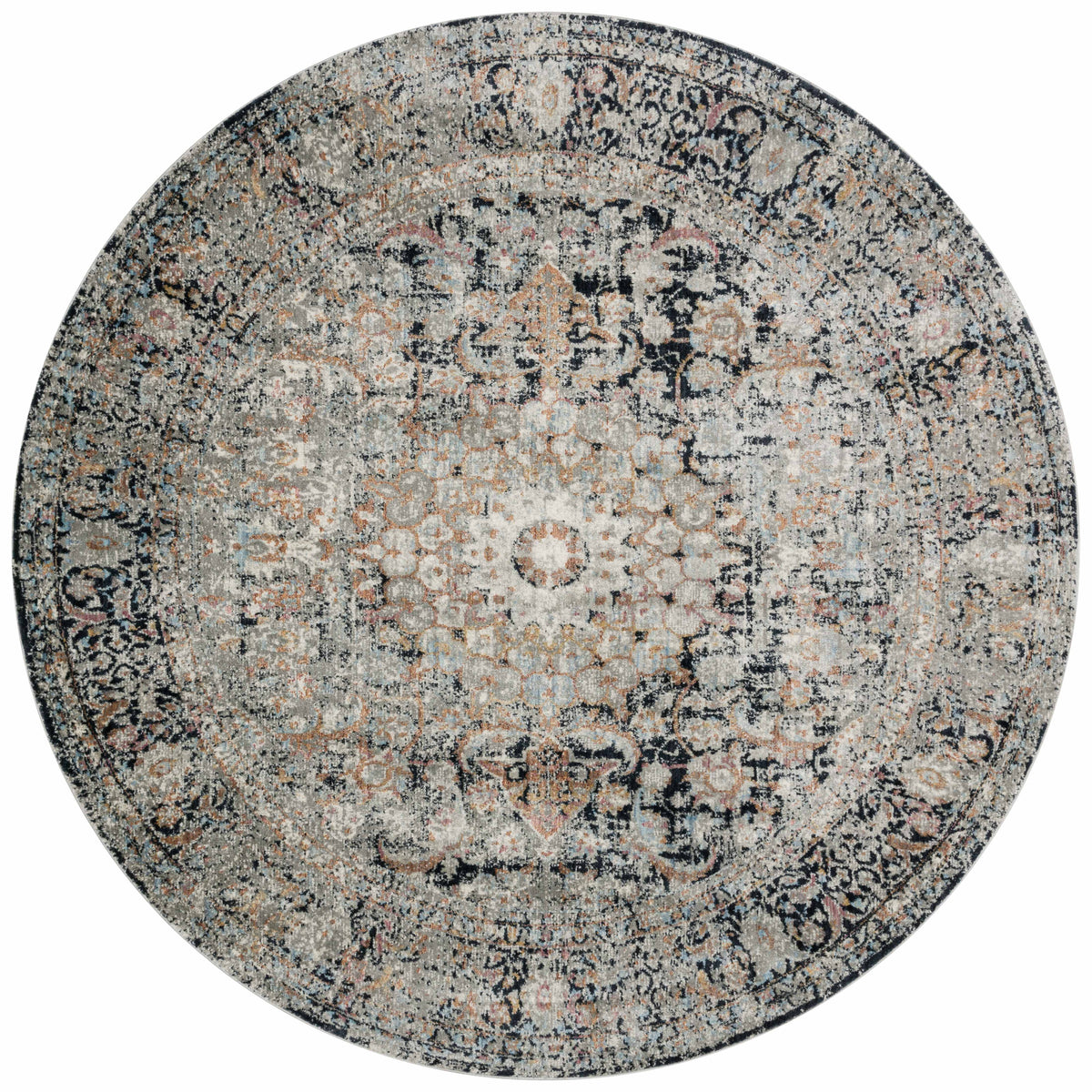 Charcoal 9'6 x 9'6 Rug L497
