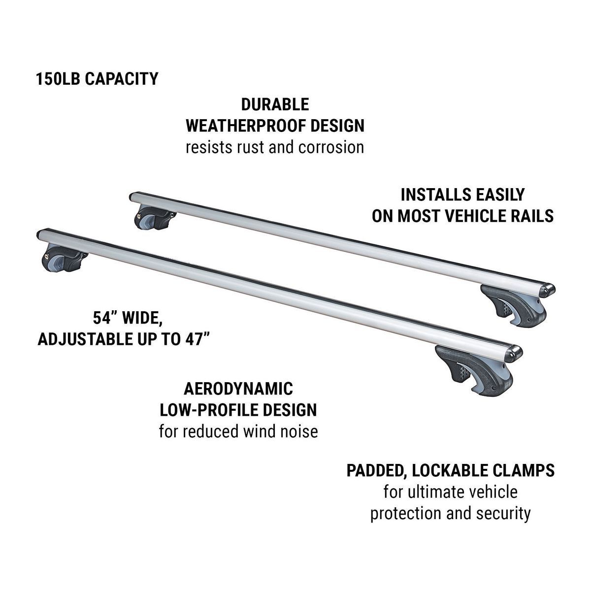 Universal Roof Cross Bars Set of 2 Z861