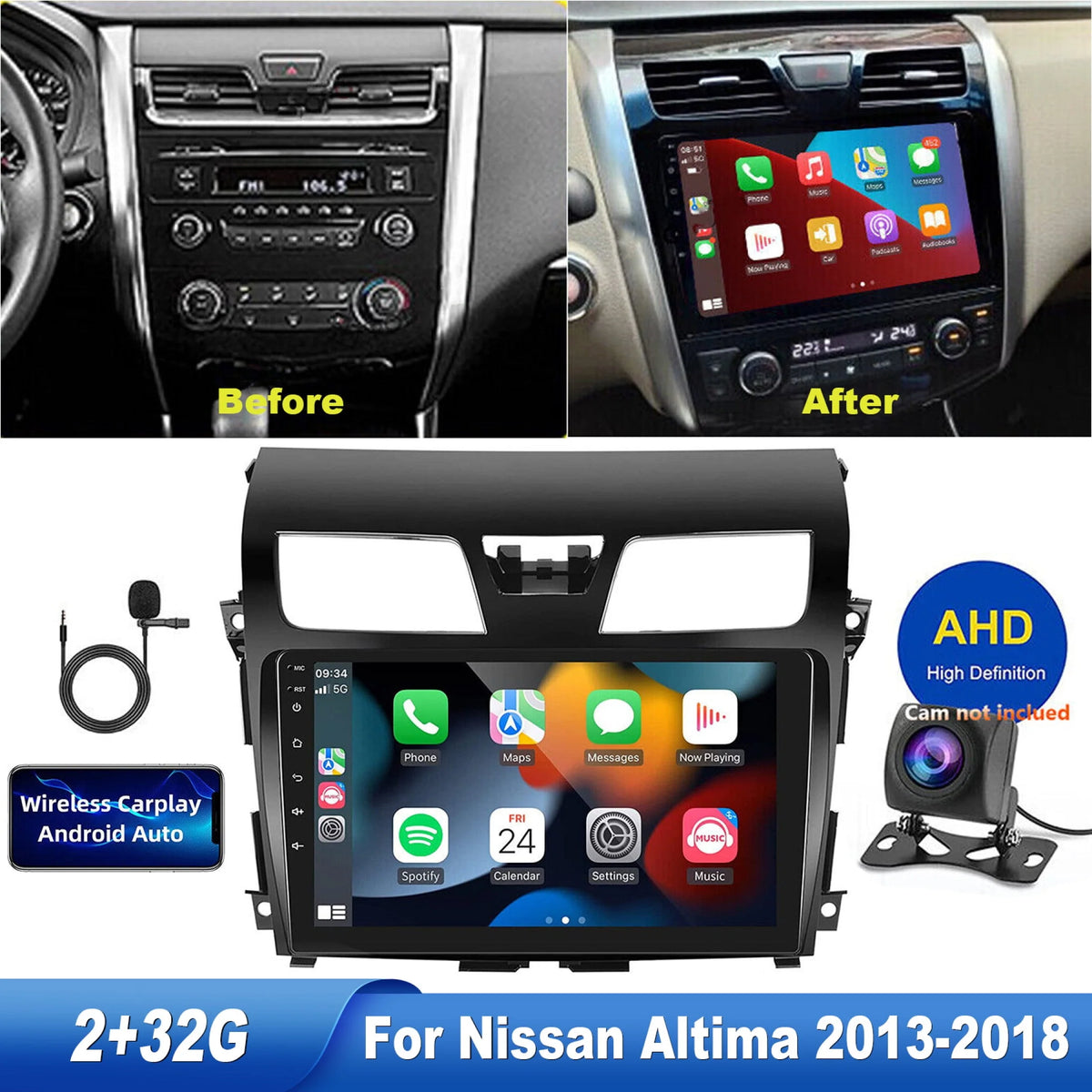 Android 12 Car Stereo Radio GPS Carplay L898