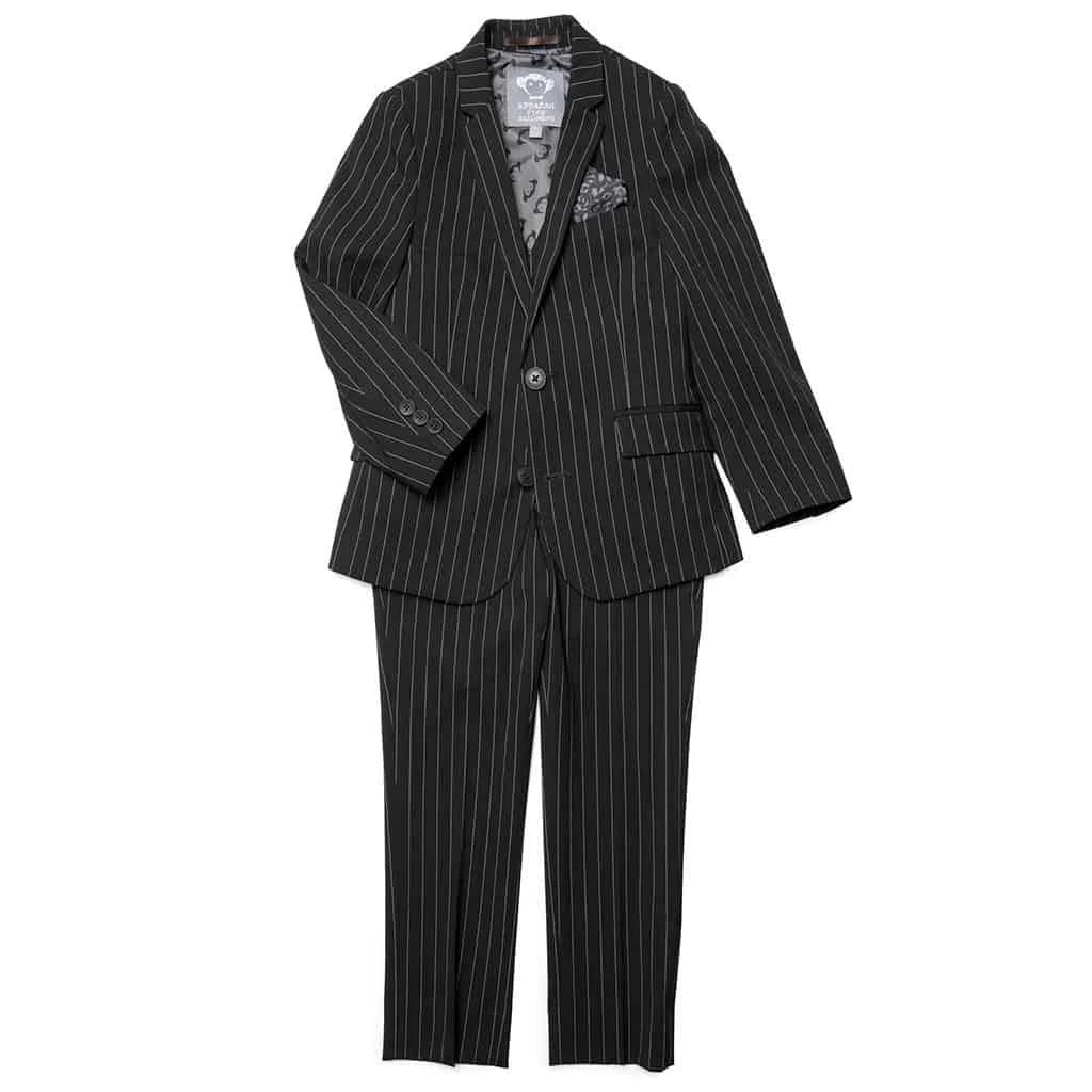 Black Pinstripe Two-Piece Mod Suit K1650