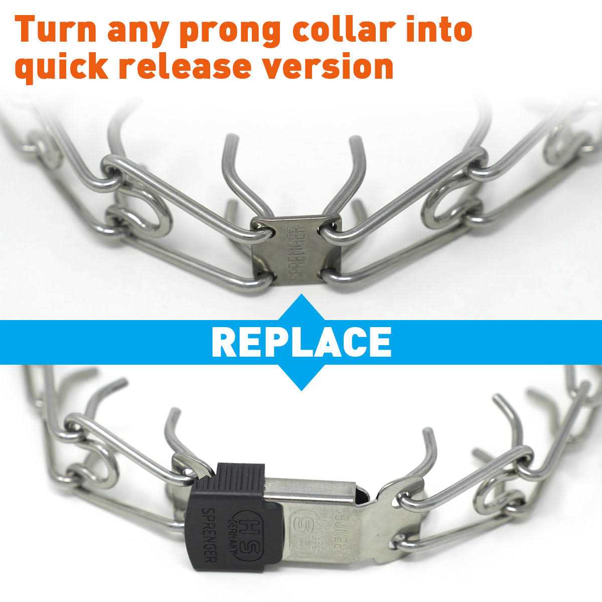 Stainless Steel Quick Release Buckle for Dog Collar I460