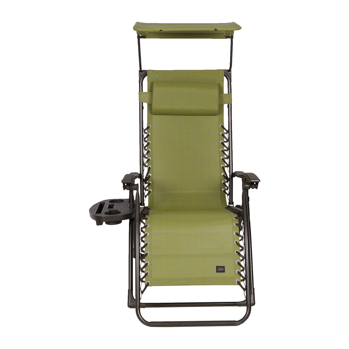 Zero Gravity Chair with Canopy, Pillow, Drink Tray, Sage Green G187427