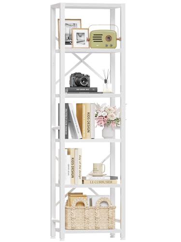 6 Tier Metal and Wood Bookshelf O39657