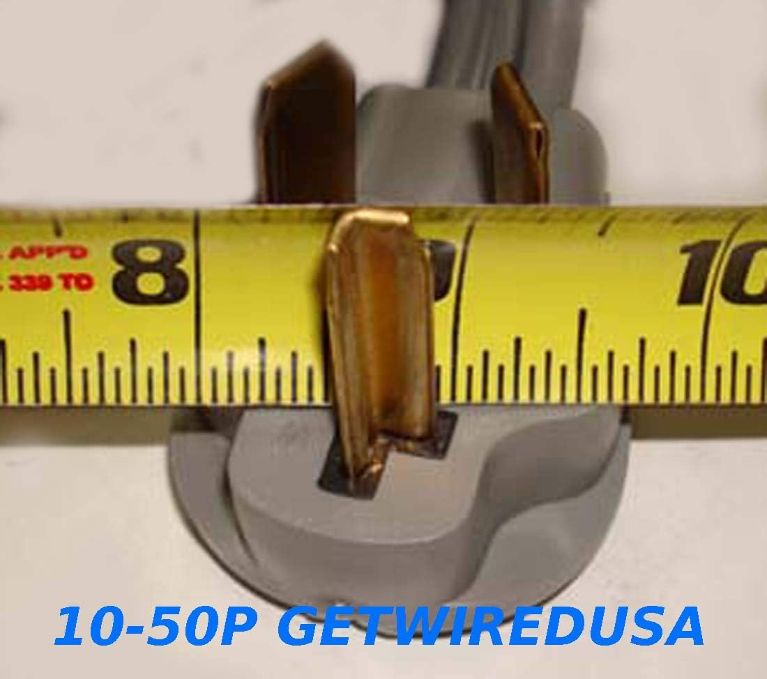 10-30P Male 3-Pin Plug To 10-50R Female 3-Prong Receptacle Adapter S615674