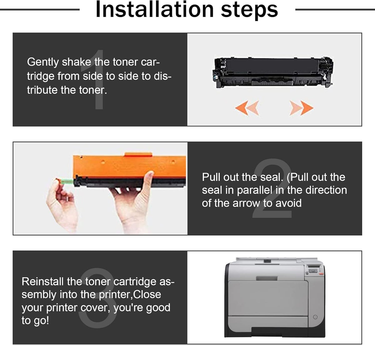 2 Pack High Yield Toner Cartridge for HP Printer S23655