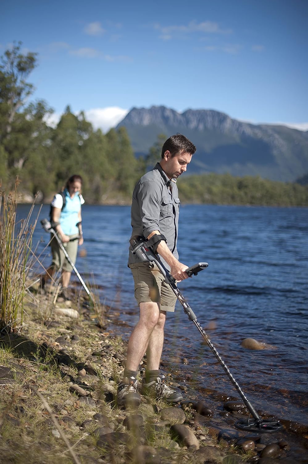 All-Terrain Metal Detector with 11" Waterproof Double-D Smart Coil & Headphones Included H5713