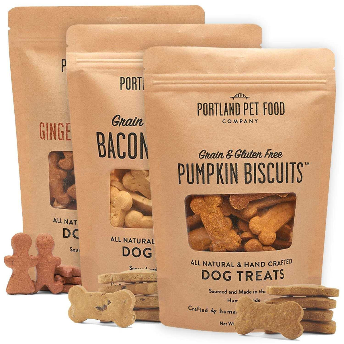 All-Natural Dog Treat Biscuits Multipack Bacon K86114