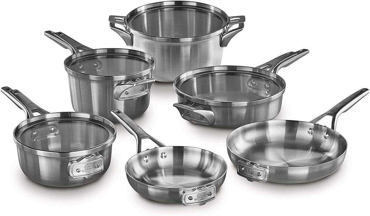 10-Piece Stainless Steel Cookware Set A3665