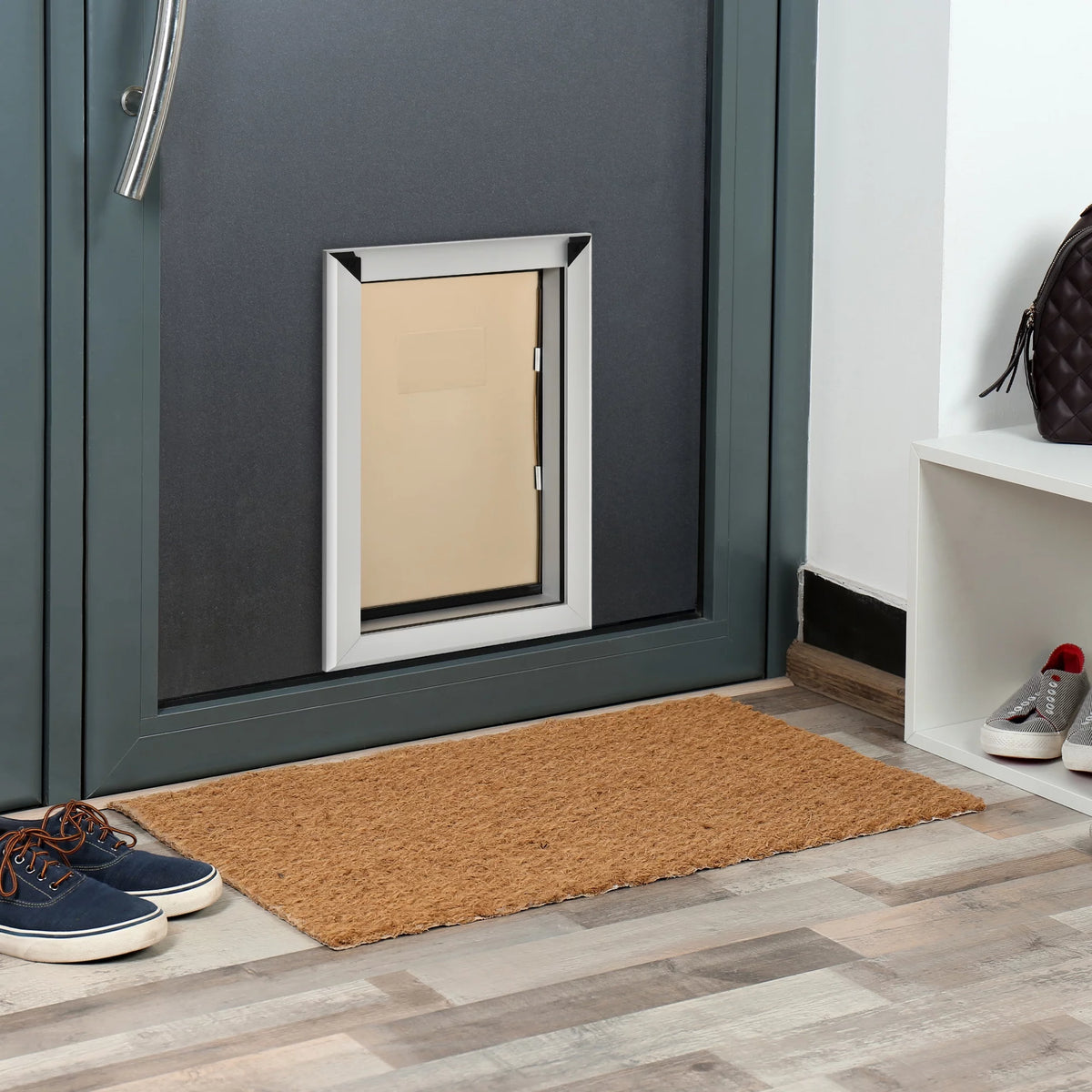 Double Wheel Enclosed Bicycle Cargo Trailer Black X598719