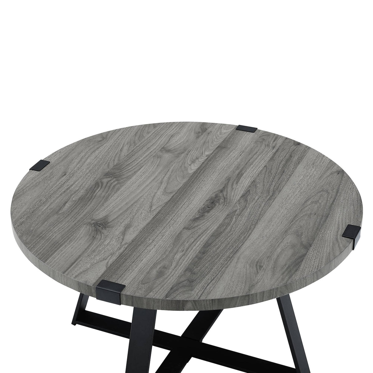 Slate Gray Round Coffee Table Z8517
