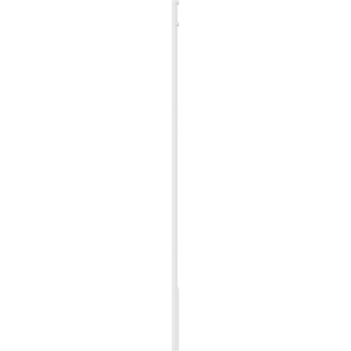 6x22W x 120x22H Raised Panel PVC Pilaster with Capital & Base O969755