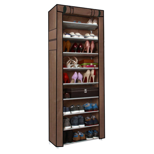 10 Tiers Shoe Rack with Dustproof Cover F33484