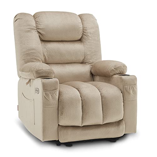 Large Dark Brown Electric Power Recliner Chair with Heat and Massage G936