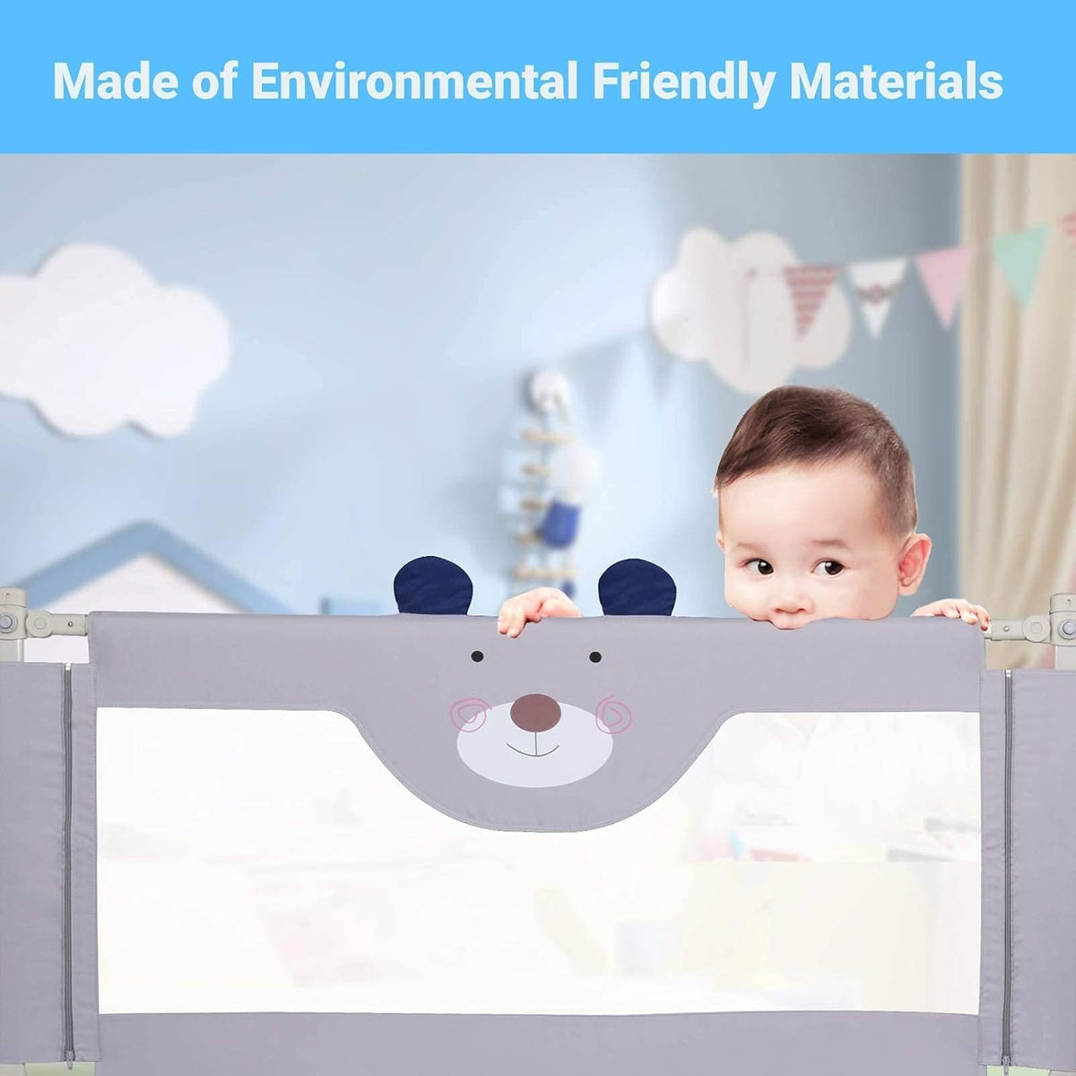 Extra Tall Collapsible Bed Rail for Toddlers Y217174