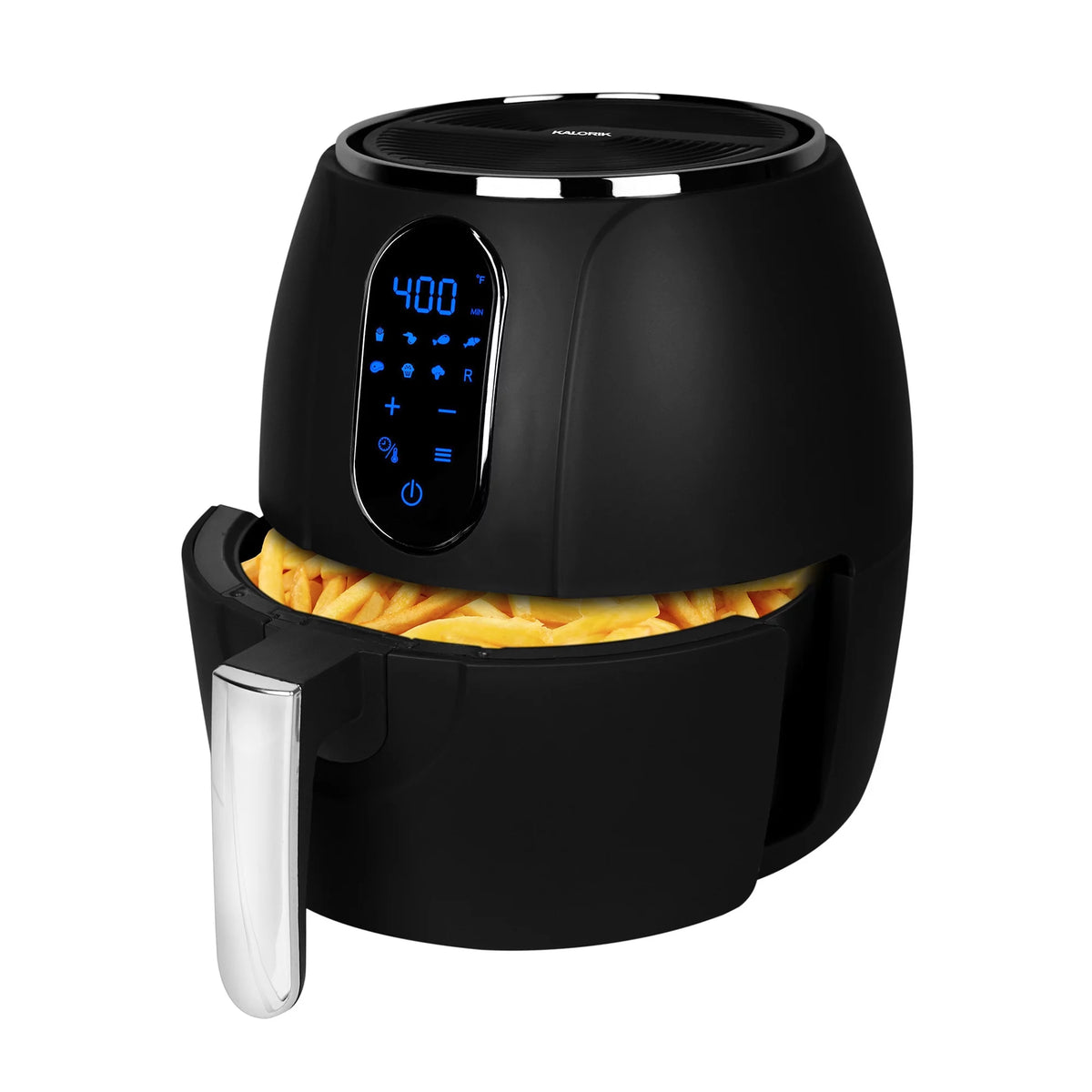 3.2 Quart Touch Screen Air Fryer Black with 8 Presets S451209