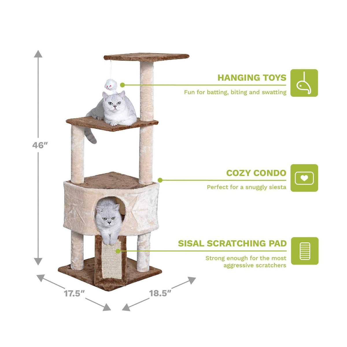46 in. Cat Tree X88839