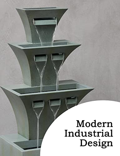 48" Tall Waterfall Fountain with LED Lights Y729789