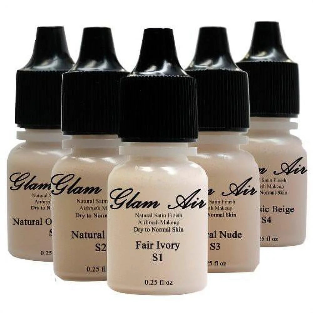 Airbrush Water-based Foundation 0.50 Fl. Oz. Bottles in 5 Assorted Light Satin Shades M88947