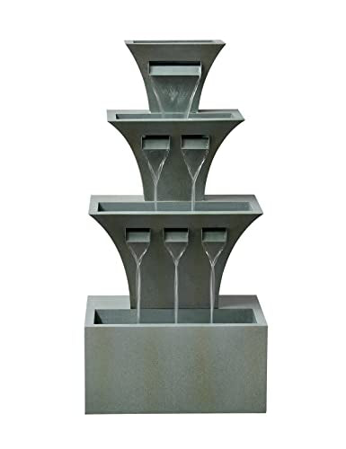 48" Tall Waterfall Fountain with LED Lights Y729789