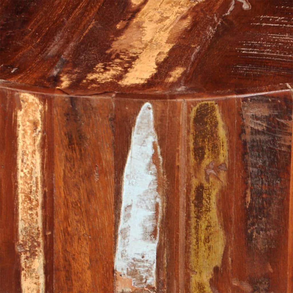 Solid Reclaimed Wood Round Coffee Table U90451