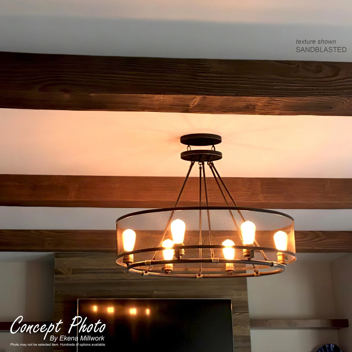 6"W x 6"H x 16'L Faux Wood Ceiling Beam R619032
