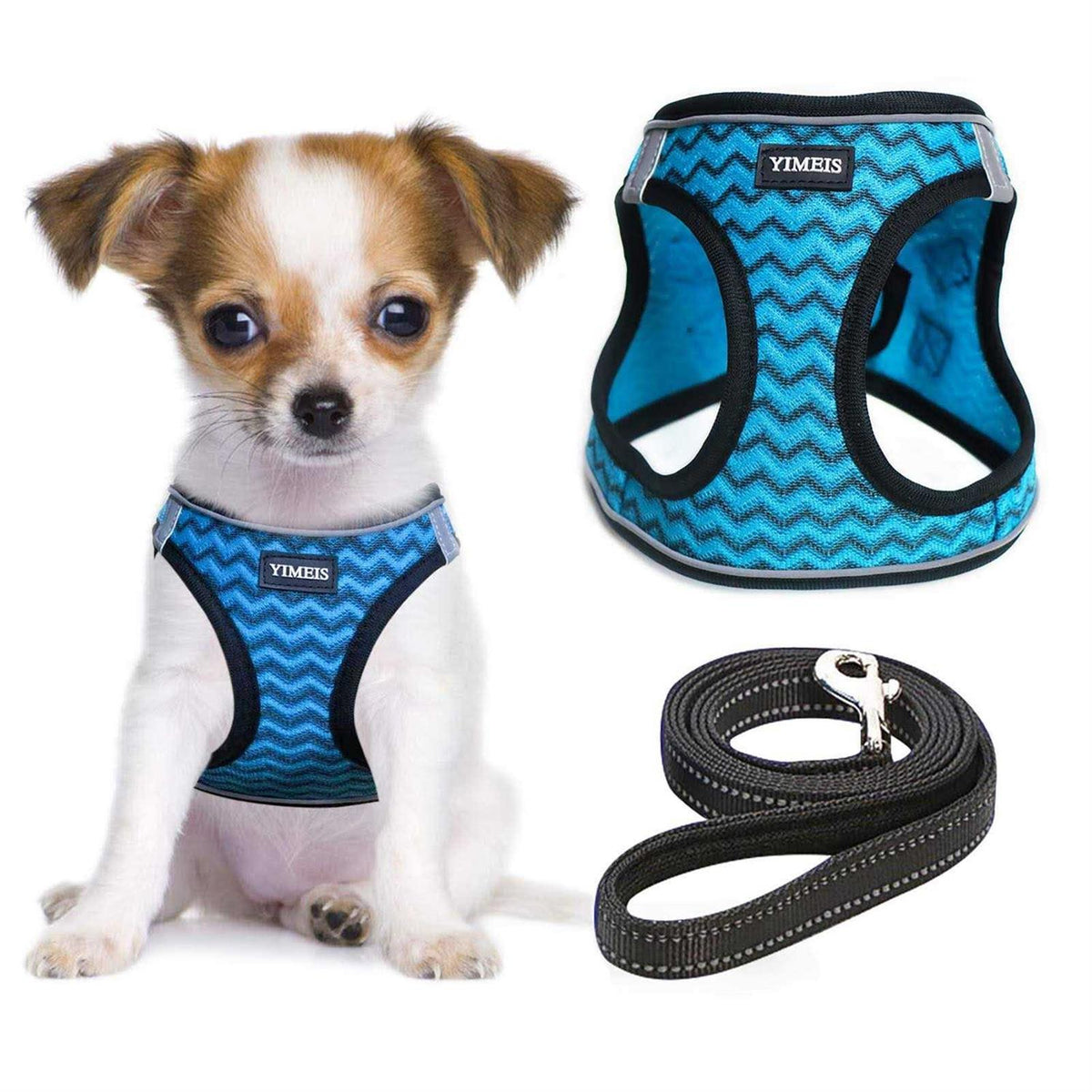 Dog Harness and Leash Set No Pull Soft Mesh V345