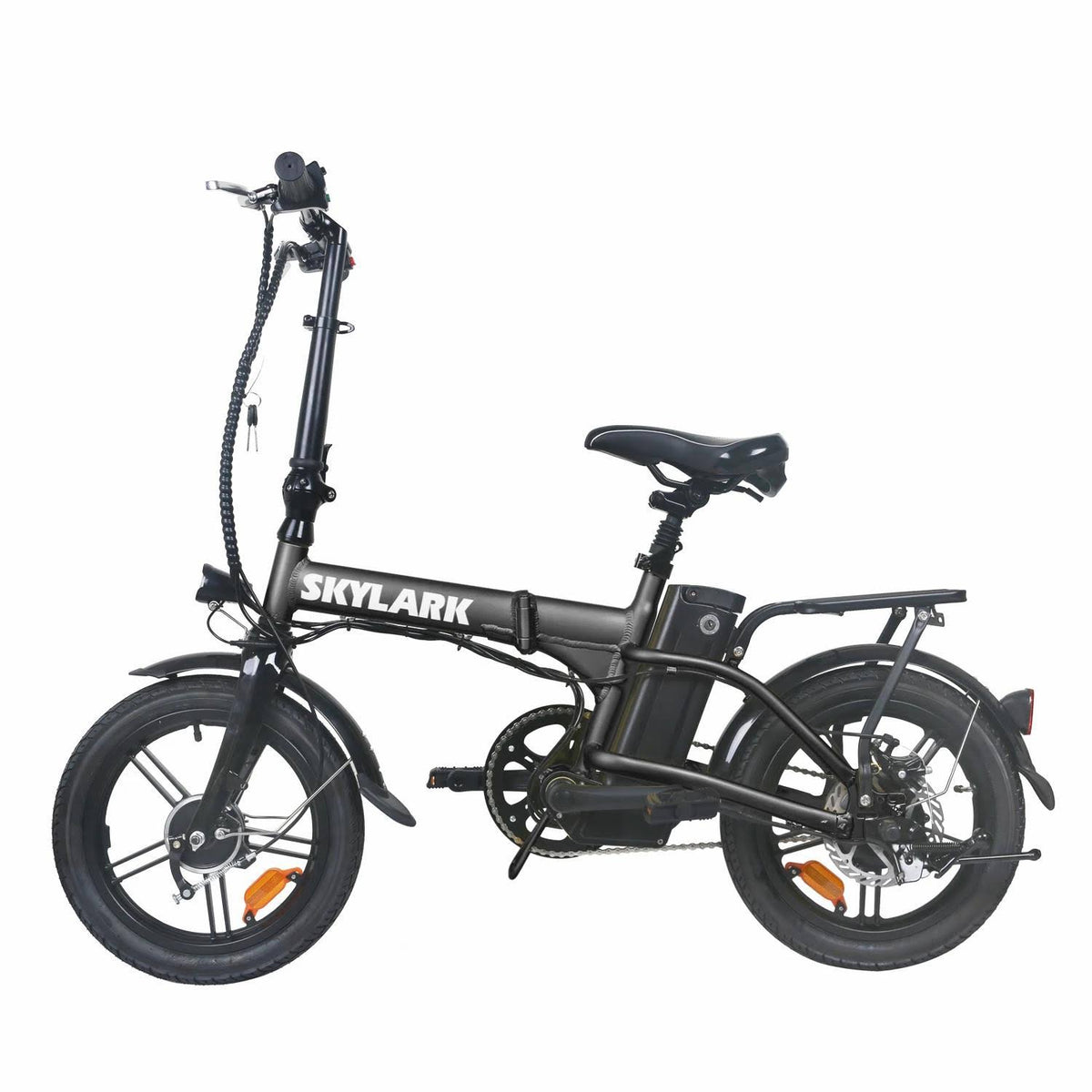 Black Folding Electric Bike G2601