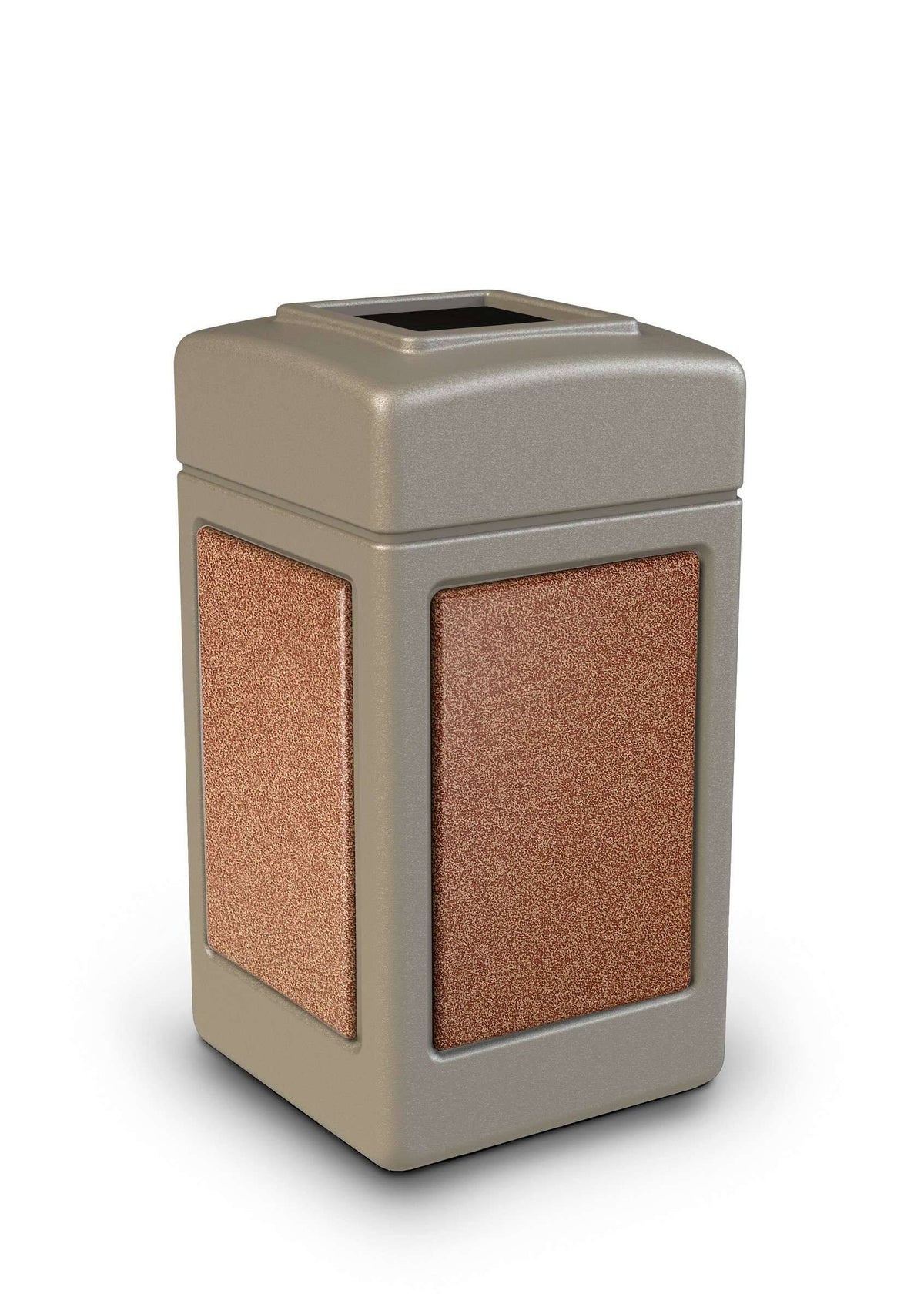 42 Gallon Beige Trash Receptacle L936855
