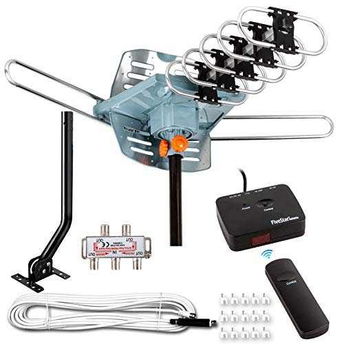 HDTV Antenna Amplified Digital Outdoor Antenna 150 Miles Range with 40FT RG6 Coax Cable I22496