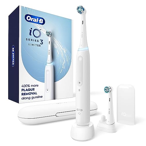White Rechargeable Electric Toothbrush with 2 Brush Heads and Travel Case H65048