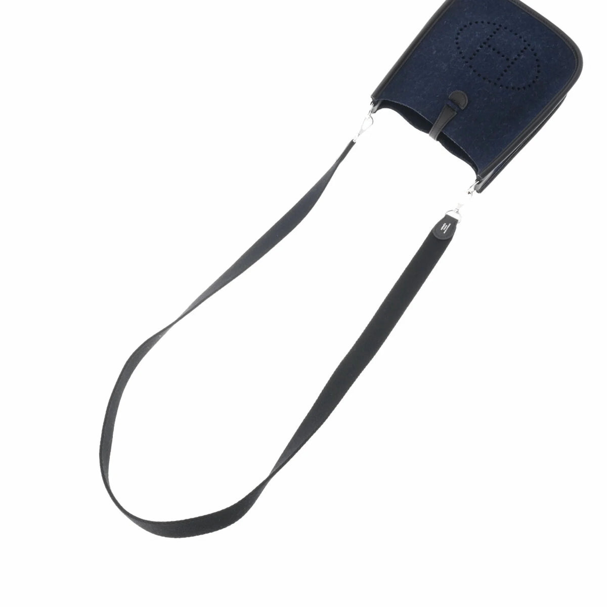 Pre-Owned Navy Felt Shoulder Bag M52157