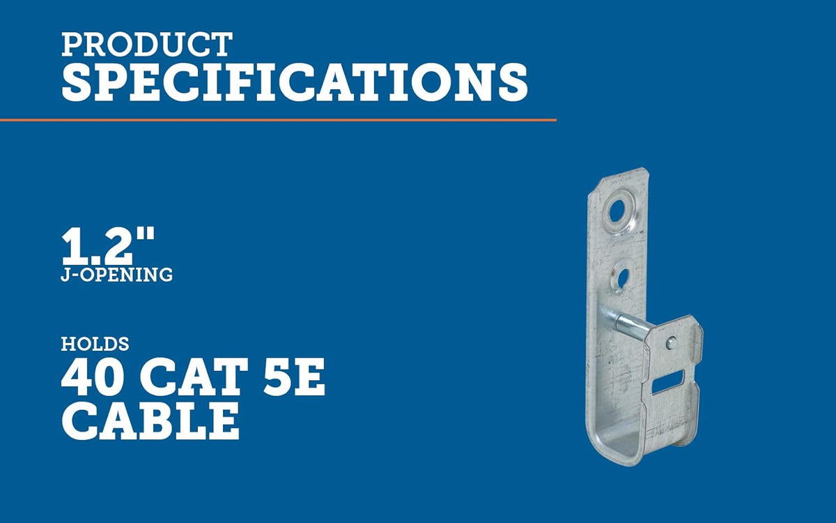6 Cable Support J-Hook L497
