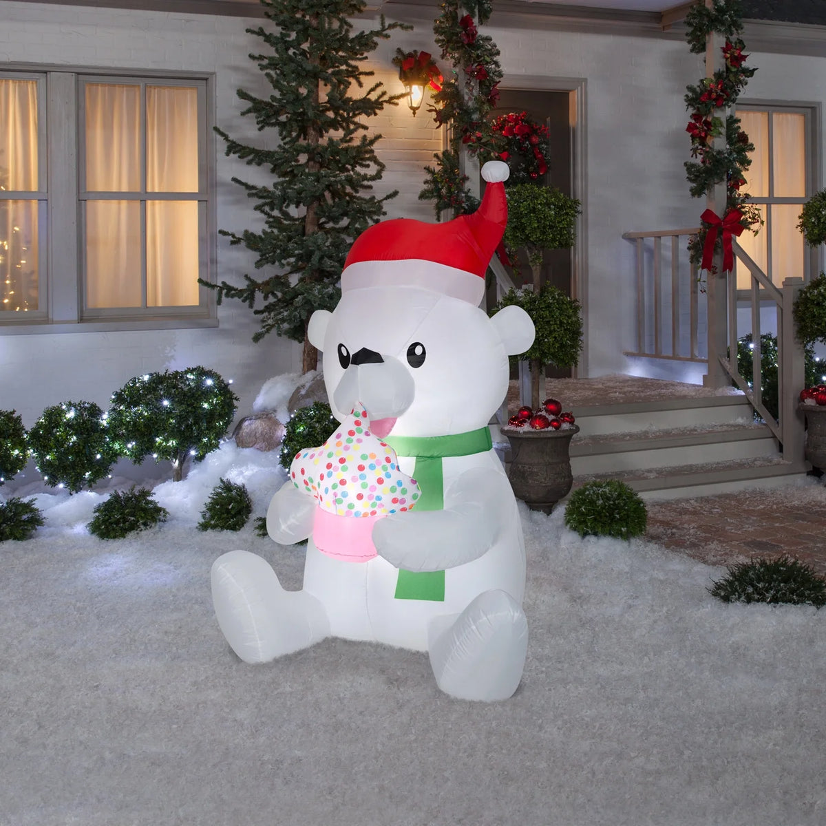 Animated Polar Bear Inflatable H193377
