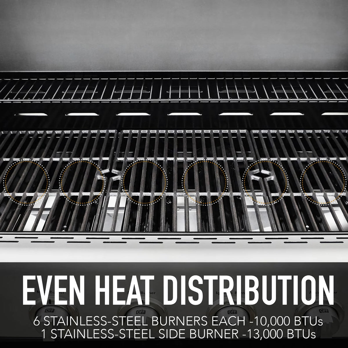 6-Burner Propane Gas Grill with Side Burner J5770