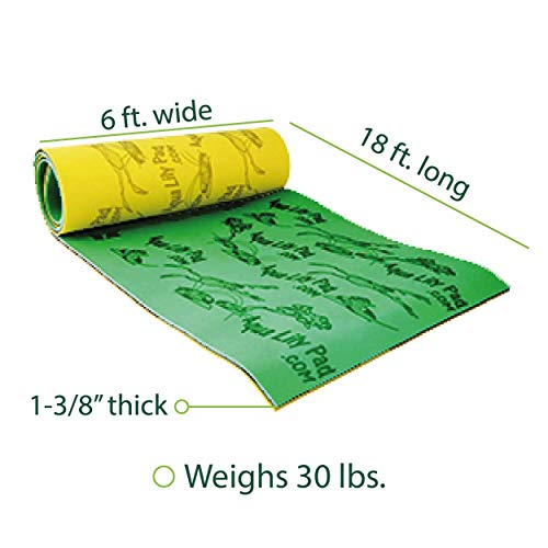 Green/Yellow Floating Water Mat J834753