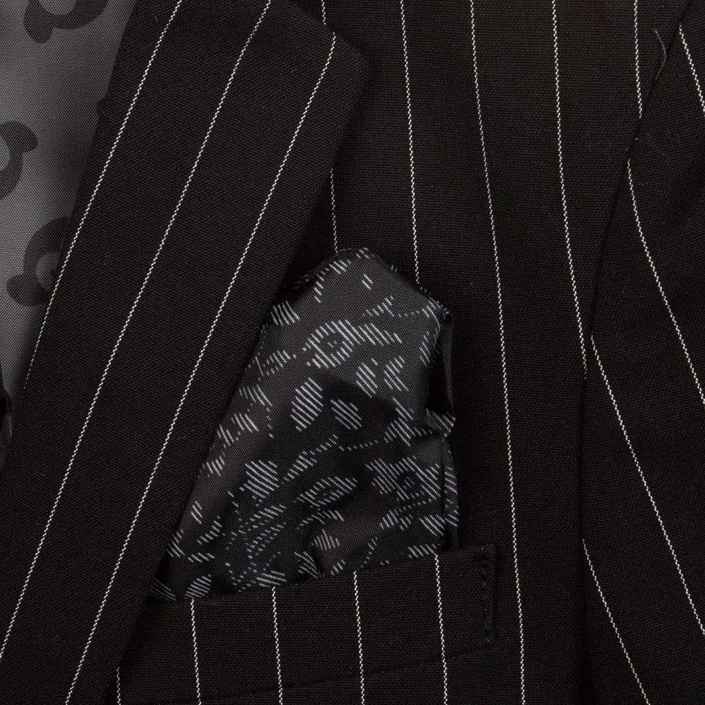 Black Pinstripe Two-Piece Mod Suit K1650